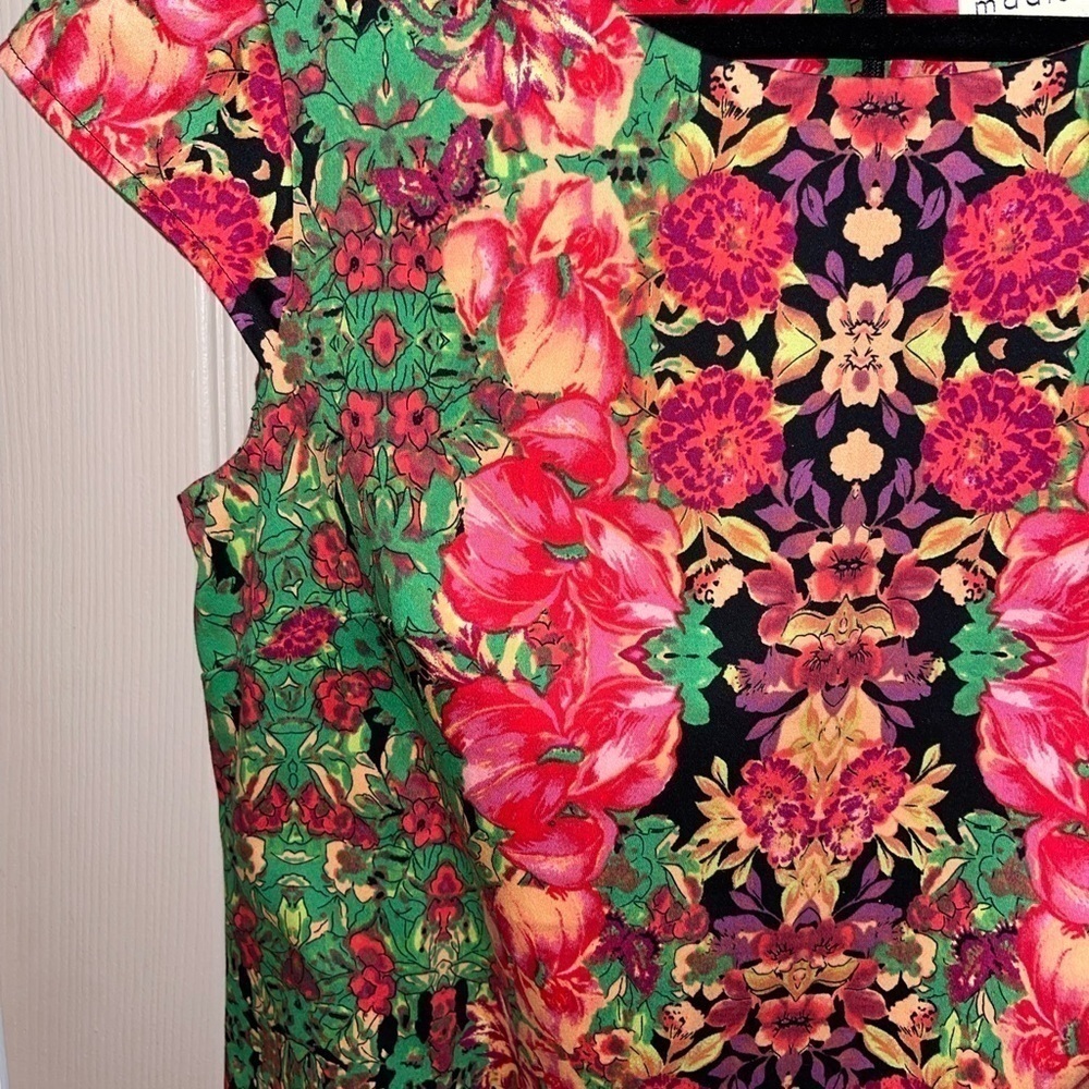 Madison Leigh Multicolored Floral Cap Sleeve Dress - Picture 2 of 10